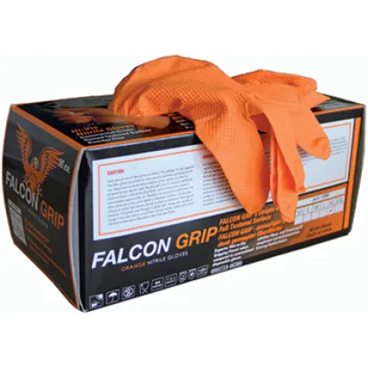 Handschuh - Einweg, Nitril, ungepudert, orange 