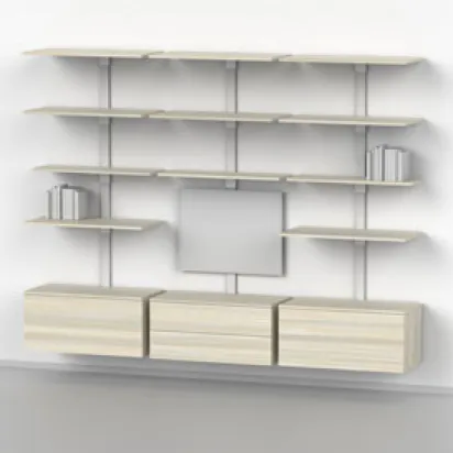 Pecasa Wohnen 2670 x 2200 Holz, 3 Möbel, Universalträger