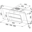 Franke, Wandhaube, Maris, FMA 605 W TC BK, Glas, schwarz, 600 mm, Energieklasse A