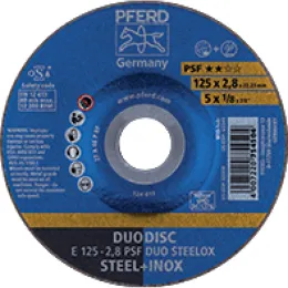 Trenn-/Schruppscheibe, PFERD - Trenn- / Schruppscheibe PSF, Stahl/Inox, gekröpft
