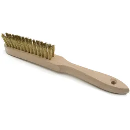 Messing-Drahtbürste, schwere Ausführung, 2-reihig