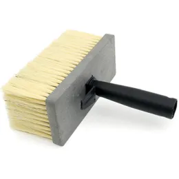 Haushaltsbürste, Kunstborsten, Kunststoffkörper, grau, 170 x 70 mm